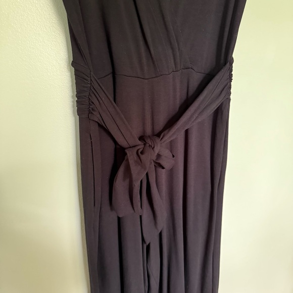 Boden Ellen Jersey Knit Wide Leg‎ Cropped Jumpsuit Black Women’s Size 4 - Picture 10 of 13